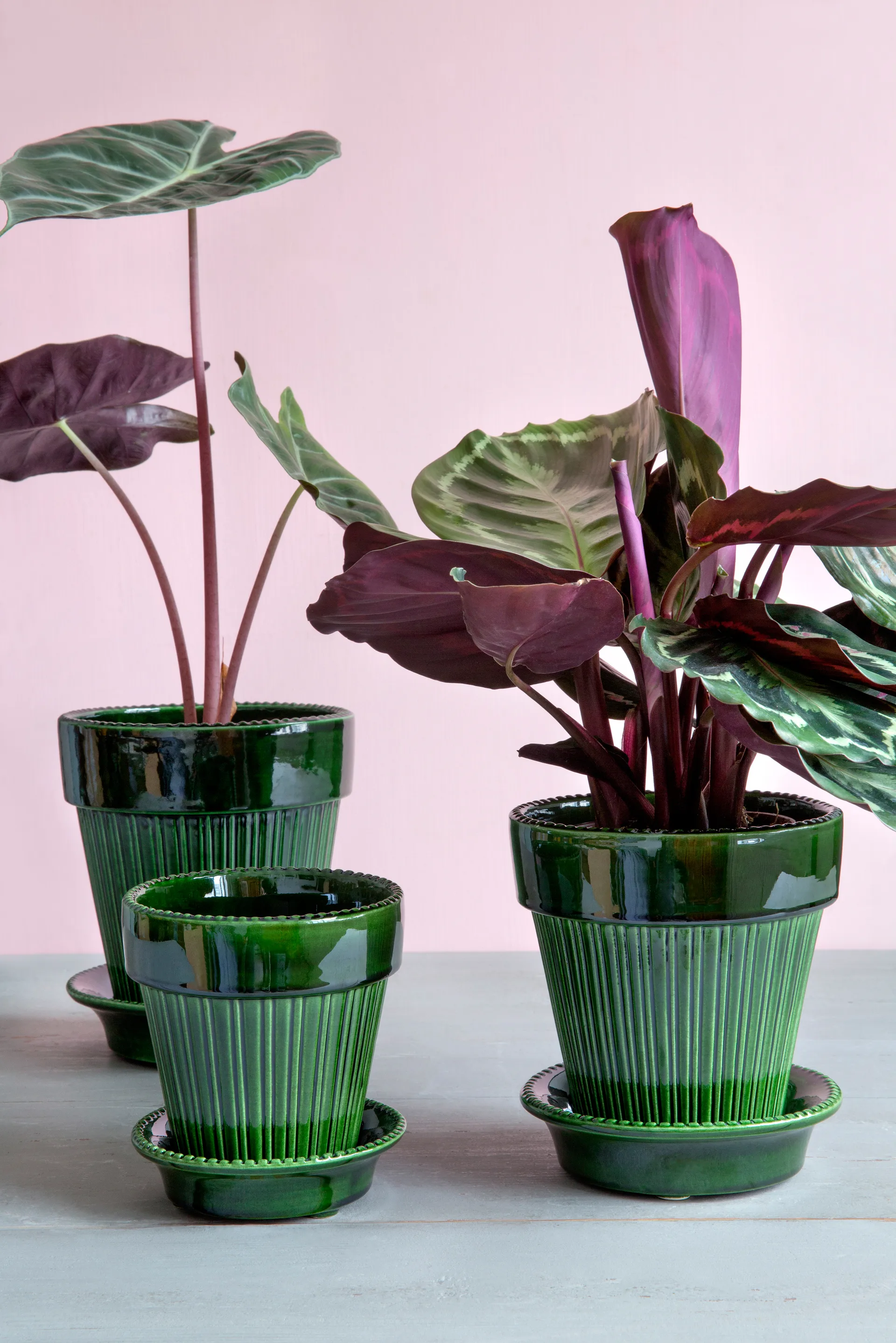 Γλάστρα Simona γλασέ Ø12 cm, Πράσινο Bergs Potter