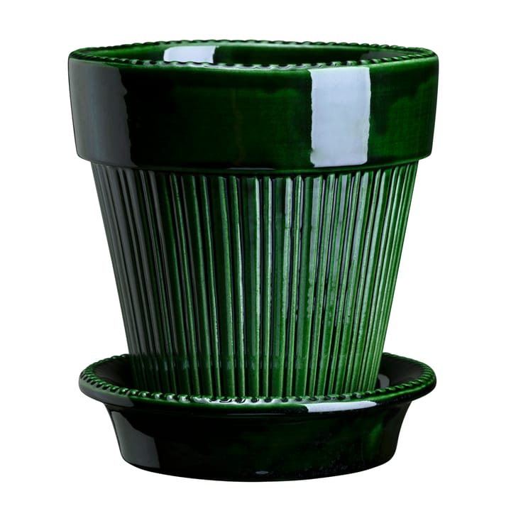 Simona γλάστρα με επίστρωμα Ø14 cm - Πράσινο - Bergs Potter