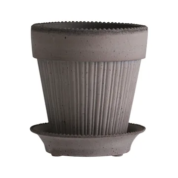 Γλάστρα, Simona, 14 εκ - Γκρι - Bergs Potter