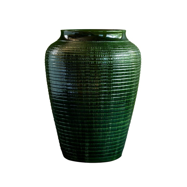 Βάζο με σμάλτο, Willow, 25 εκ - Πράσινο σμαραγδί - Bergs Potter