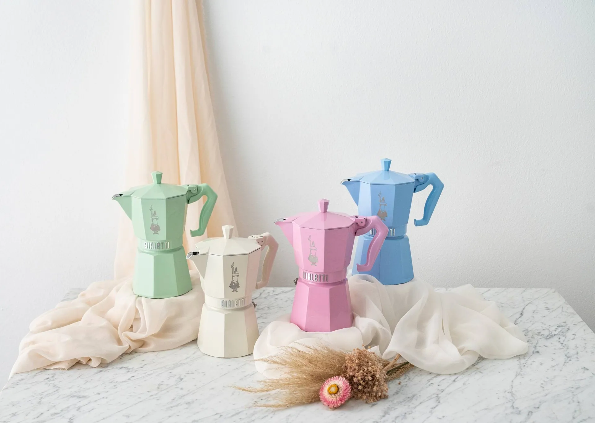 Bialetti exclusive μηχανή καφέ μοκά, Κρέμα, 3 φλιτζάνια Bialetti
