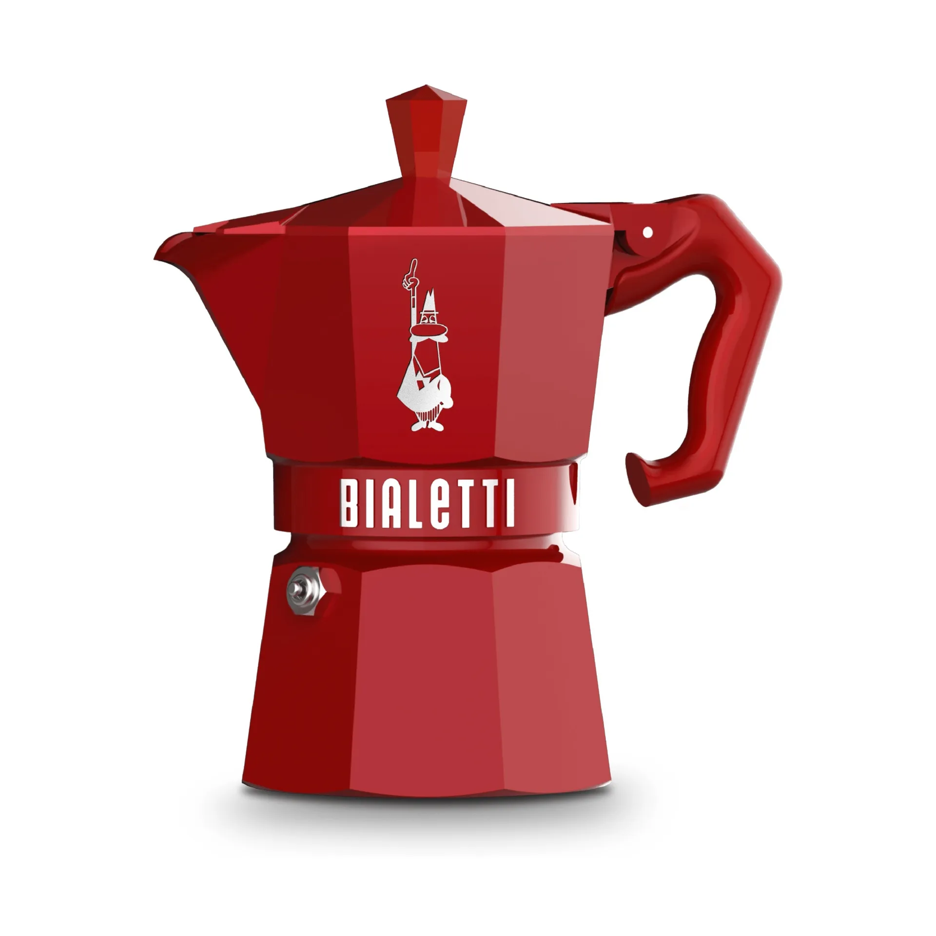 Bialetti exclusive μηχανή καφέ μοκά, Κόκκινο, 3 φλιτζάνια Bialetti