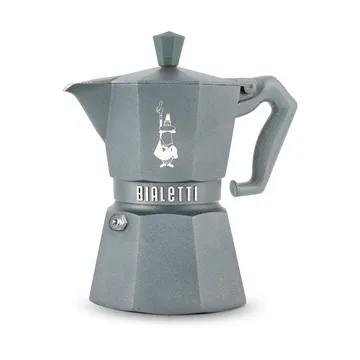 Bialetti exclusive μηχανή καφέ μοκά για επαγωγική εστία - Γκρι, 3 φλιτζάνια - Bialetti