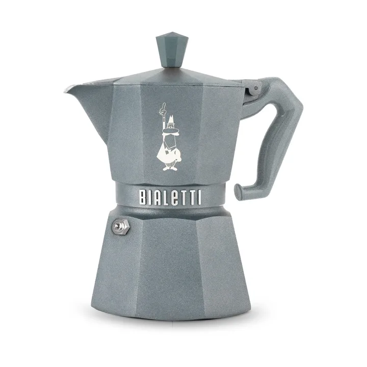 Bialetti exclusive μηχανή καφέ μοκά για επαγωγική εστία - Γκρι, 3 φλιτζάνια - Bialetti