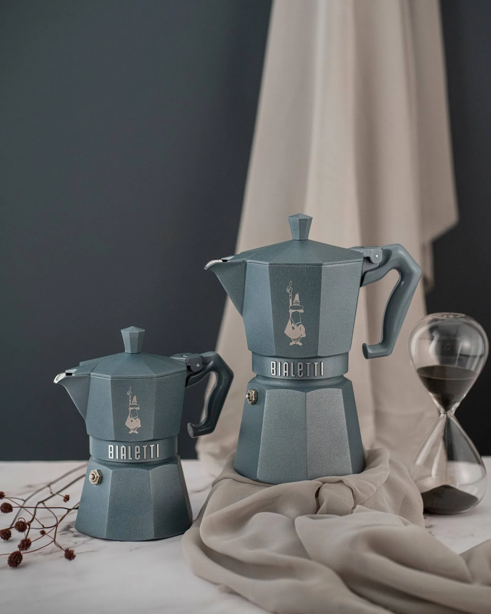 Bialetti exclusive μηχανή καφέ μοκά για επαγωγική εστία, Γκρι, 3 φλιτζάνια Bialetti