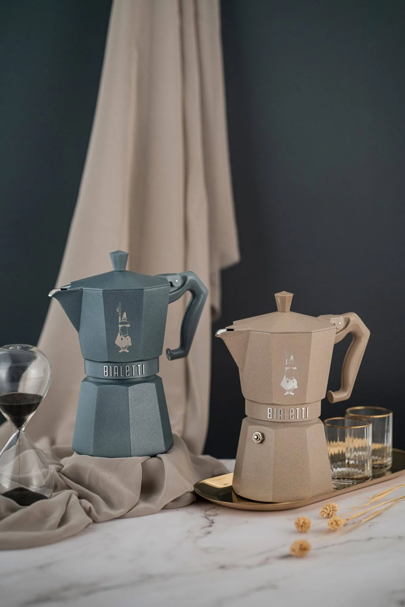 Bialetti exclusive μηχανή καφέ μοκά για επαγωγική εστία, Γκρι, 3 φλιτζάνια Bialetti