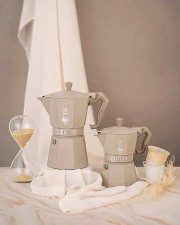 Bialetti exclusive μηχανή καφέ μοκά για επαγωγική εστία - Μπέζ, 3 φλιτζάνια - Bialetti