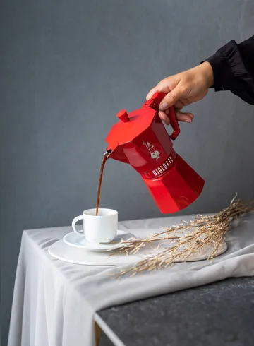 Bialetti exclusive μηχανή καφέ μοκά - Κόκκινο, 6 φλιτζάνια - Bialetti