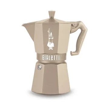 Bialetti exclusive μηχανή καφέ μοκά για επαγωγική εστία - Μπέζ, 6 φλιτζάνια - Bialetti