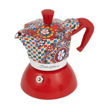 Bialetti x Dolce & Gabbana μηχανή καφέ μοκά για επαγωγική εστία - Σικελικό καρότσι, 2 φλιτζάνια - Bialetti