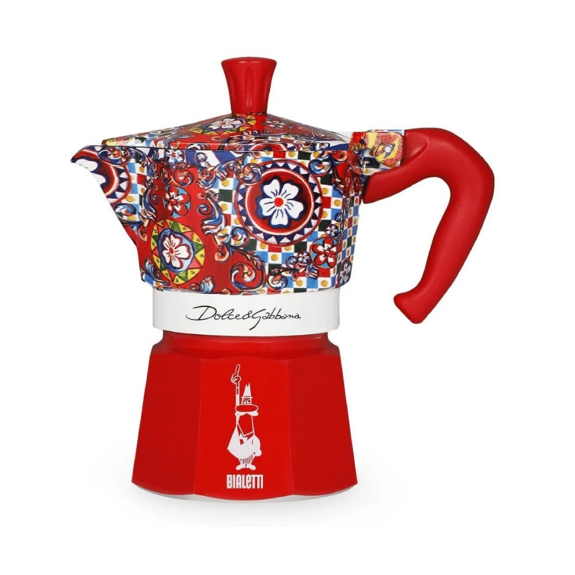 Bialetti x Dolce & Gabbana μηχανή καφέ μοκά, Σικελικό καρότσι, 3 φλιτζάνια Bialetti