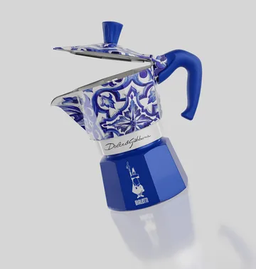 Bialetti x Dolce & Gabbana μηχανή καφέ μοκά - Μεσογειακό, 3 φλιτζάνια - Bialetti