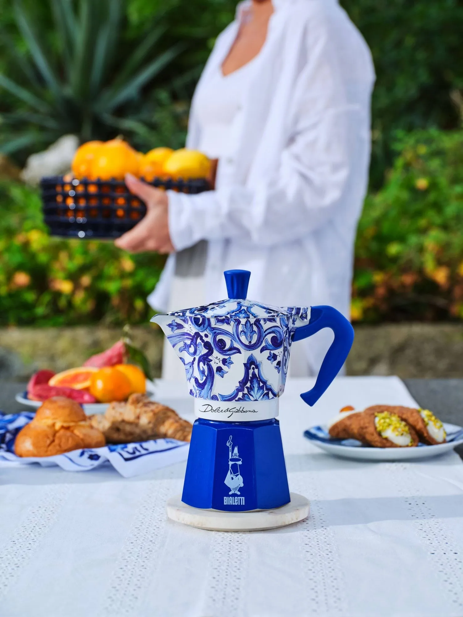 Bialetti x Dolce & Gabbana μηχανή καφέ μοκά, Μεσογειακό, 3 φλιτζάνια Bialetti