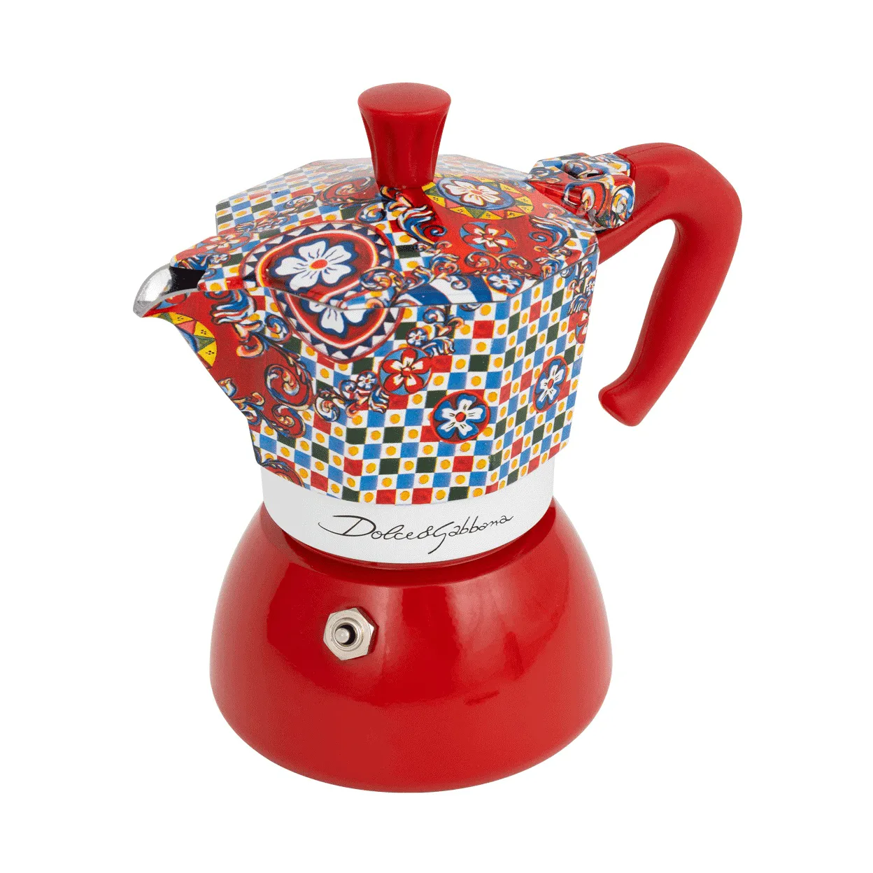 Bialetti x Dolce & Gabbana μηχανή καφέ μοκά για επαγωγική εστία, Σικελικό καρότσι, 4 φλιτζάνια Bialetti