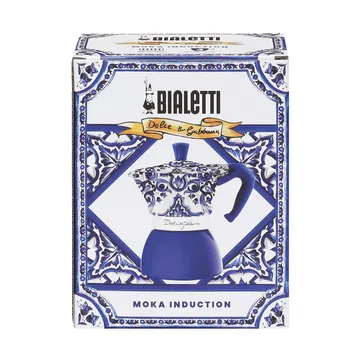 Bialetti x Dolce & Gabbana μηχανή καφέ μοκά για επαγωγική εστία - Μεσογειακό, 4 φλιτζάνια - Bialetti