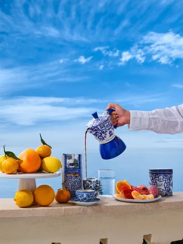 Bialetti x Dolce & Gabbana μηχανή καφέ μοκά για επαγωγική εστία - Μεσογειακό, 4 φλιτζάνια - Bialetti