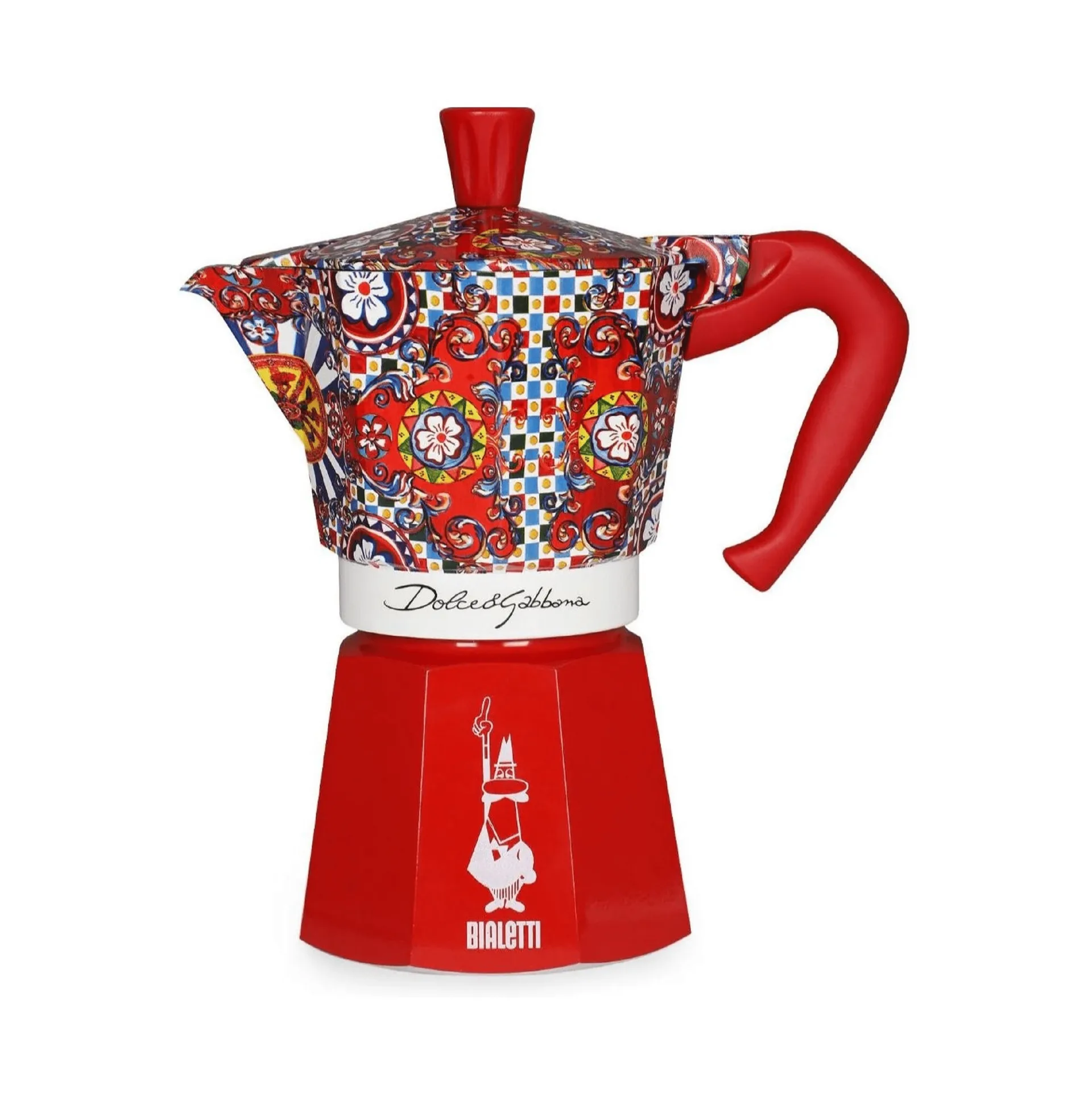 Bialetti x Dolce & Gabbana μηχανή καφέ μοκά, Σικελικό καρότσι, 6 φλιτζάνια Bialetti