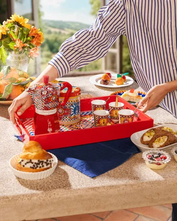Bialetti x Dolce & Gabbana μηχανή καφέ μοκά - Σικελικό καρότσι, 6 φλιτζάνια - Bialetti