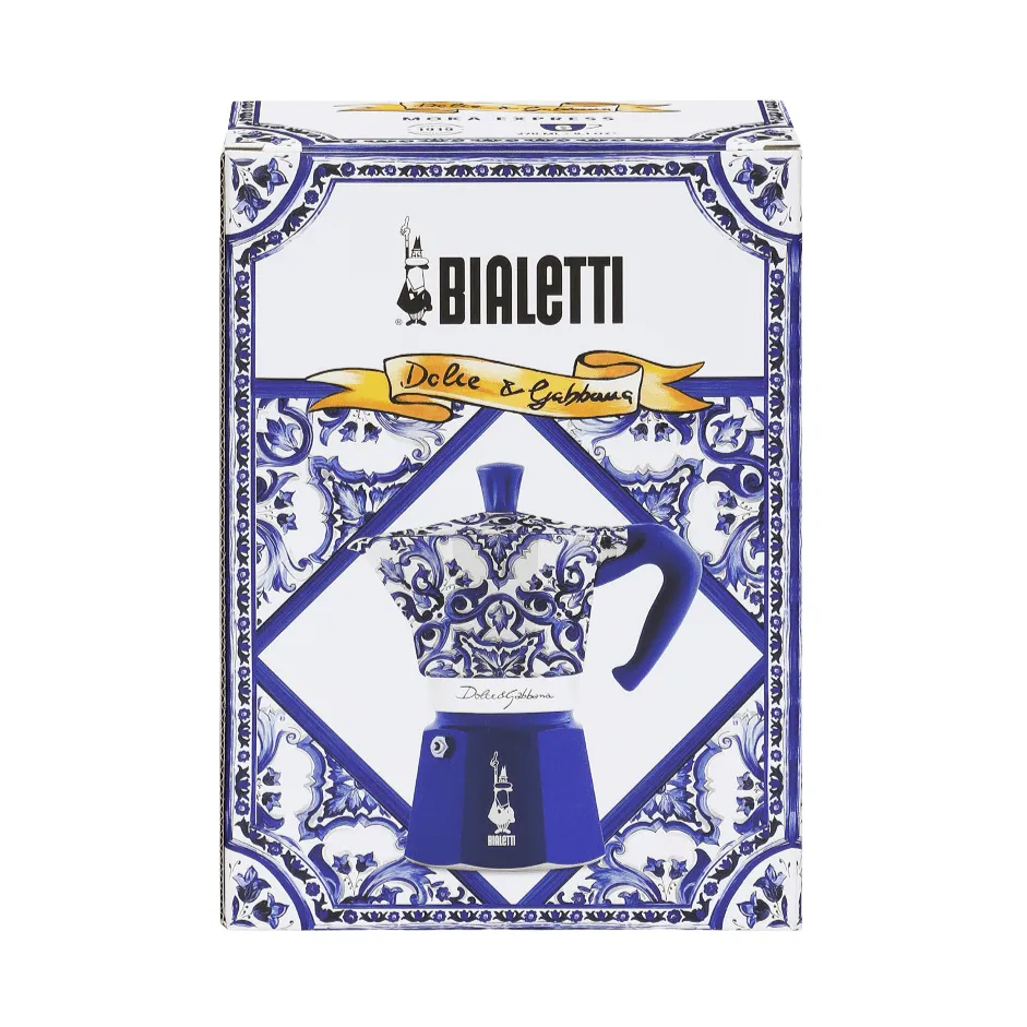 Bialetti x Dolce & Gabbana μηχανή καφέ μοκά, Μεσογειακό, 6 φλιτζάνια Bialetti