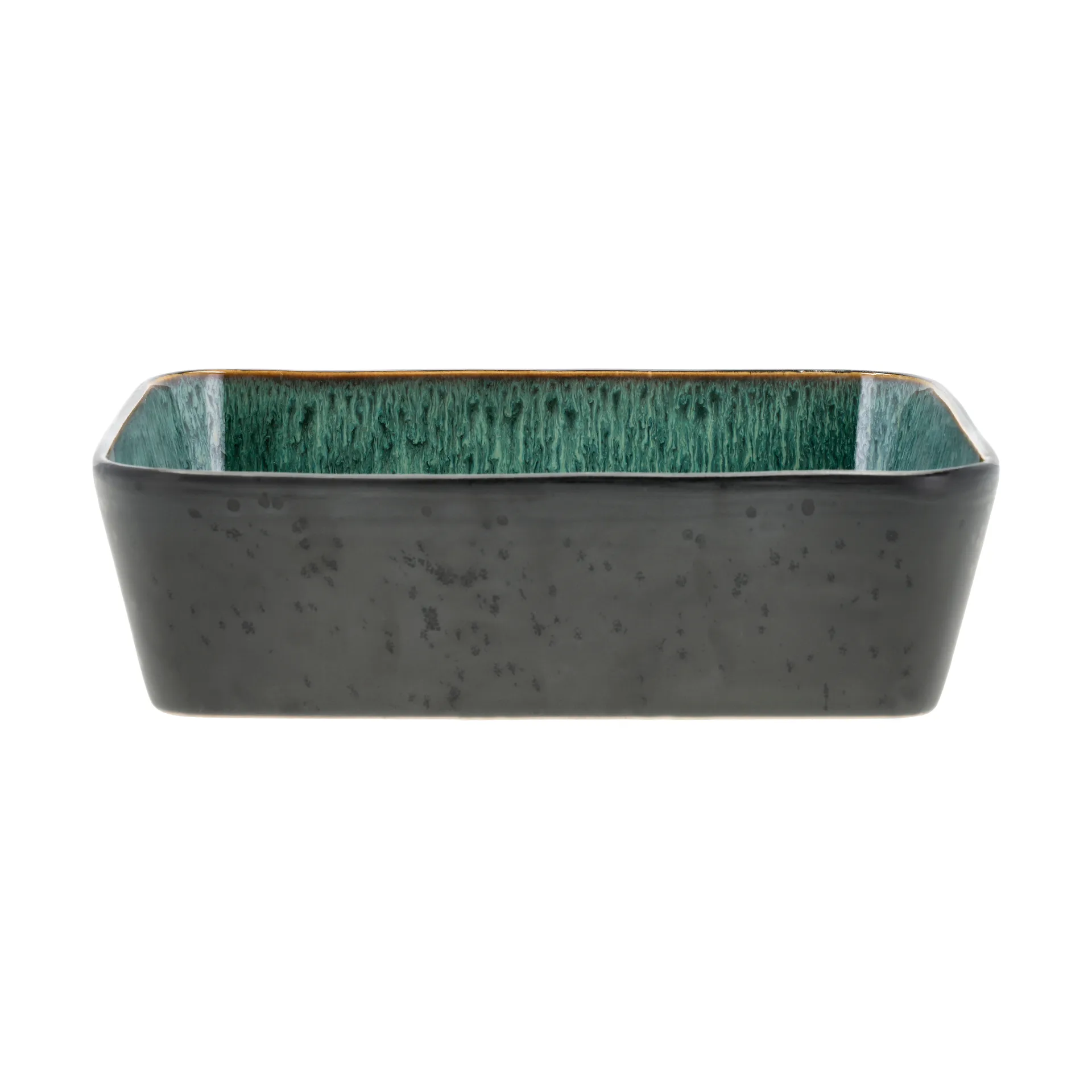 Bitz ορθογώνιο πιατάκι 21x28 cm, Black-green Bitz