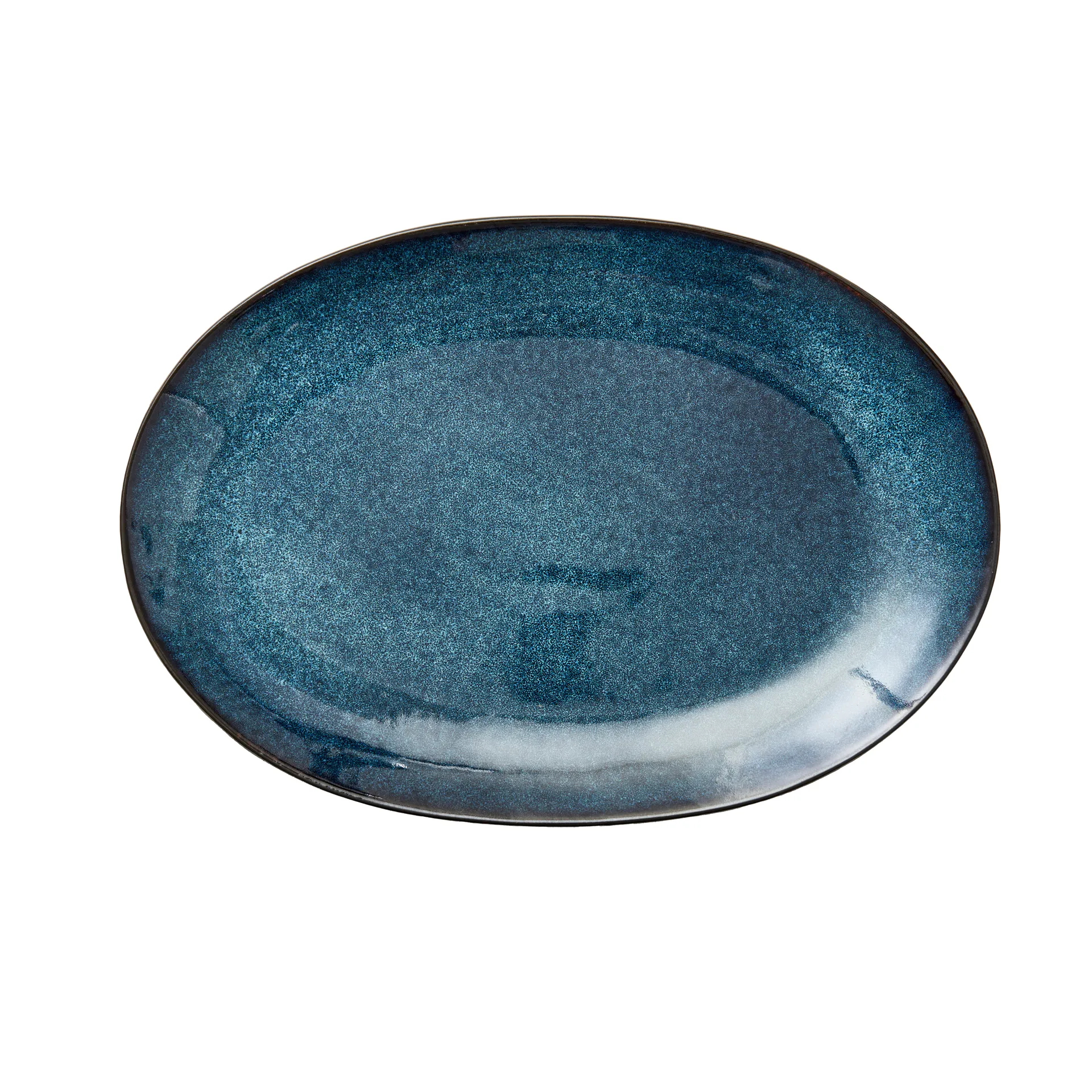 Bitz πιάτο οβάλ 25x36 εκ., Μαύρο-σκούρο μπλε Bitz