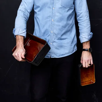 Bitz πιάτο σερβιρίσματος μαύρο 30x17 cm - Κεχριμπάρι - Bitz