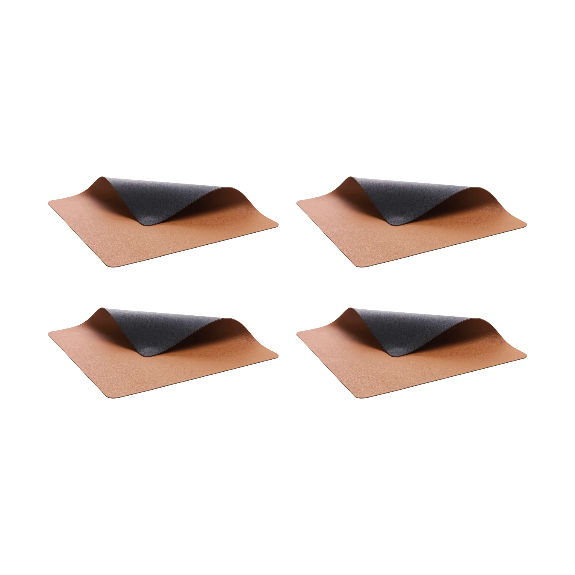 Bitz σουπλά 33x46 εκ. 4 τεμάχια, Μαύρο-καφέ Bitz