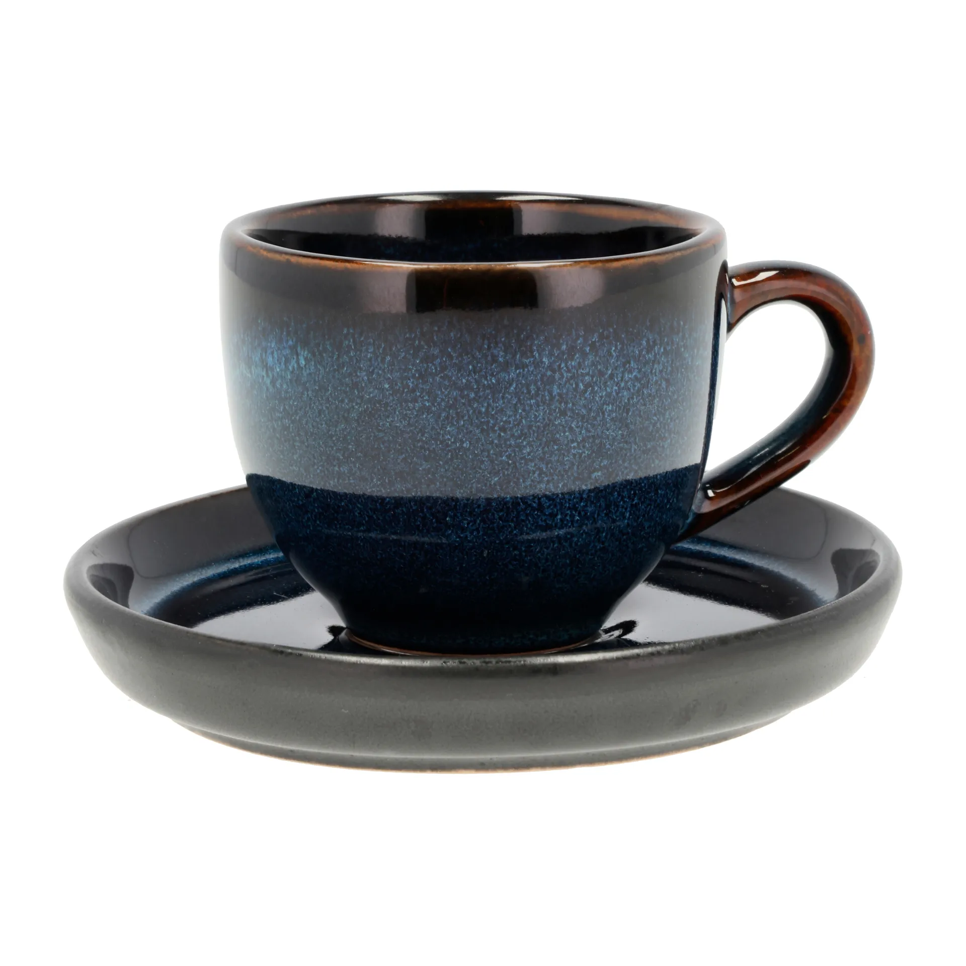 Bitz φλιτζάνι εσπρέσο με πιατάκι 7 cl, Dark blue-black Bitz