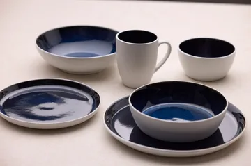 Bitz gastro μπολ ζυμαρικών Ø20 cm - Λευκό-σκούρο μπλε - Bitz