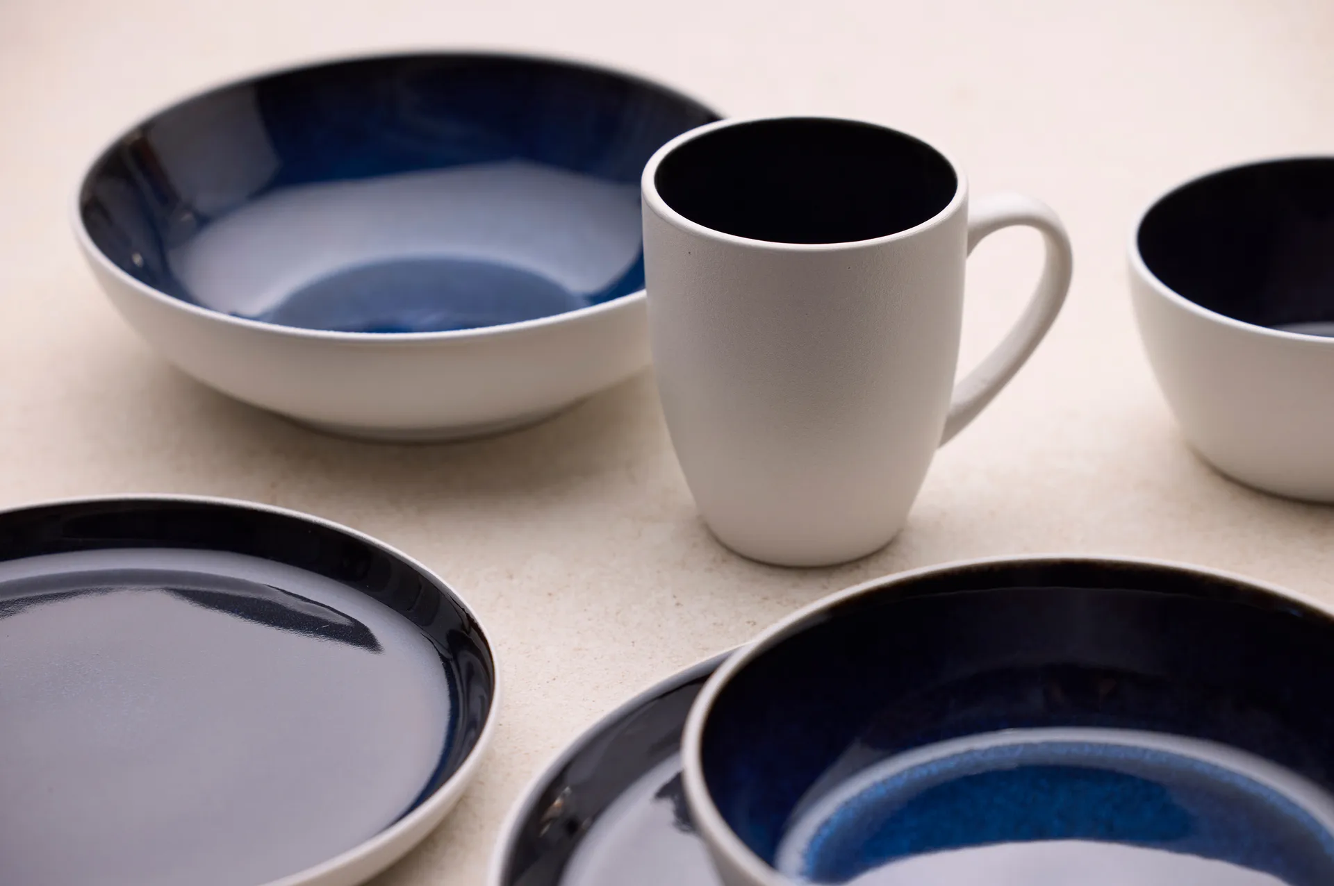 Bitz gastro μπολ ζυμαρικών Ø20 cm, Λευκό-σκούρο μπλε Bitz