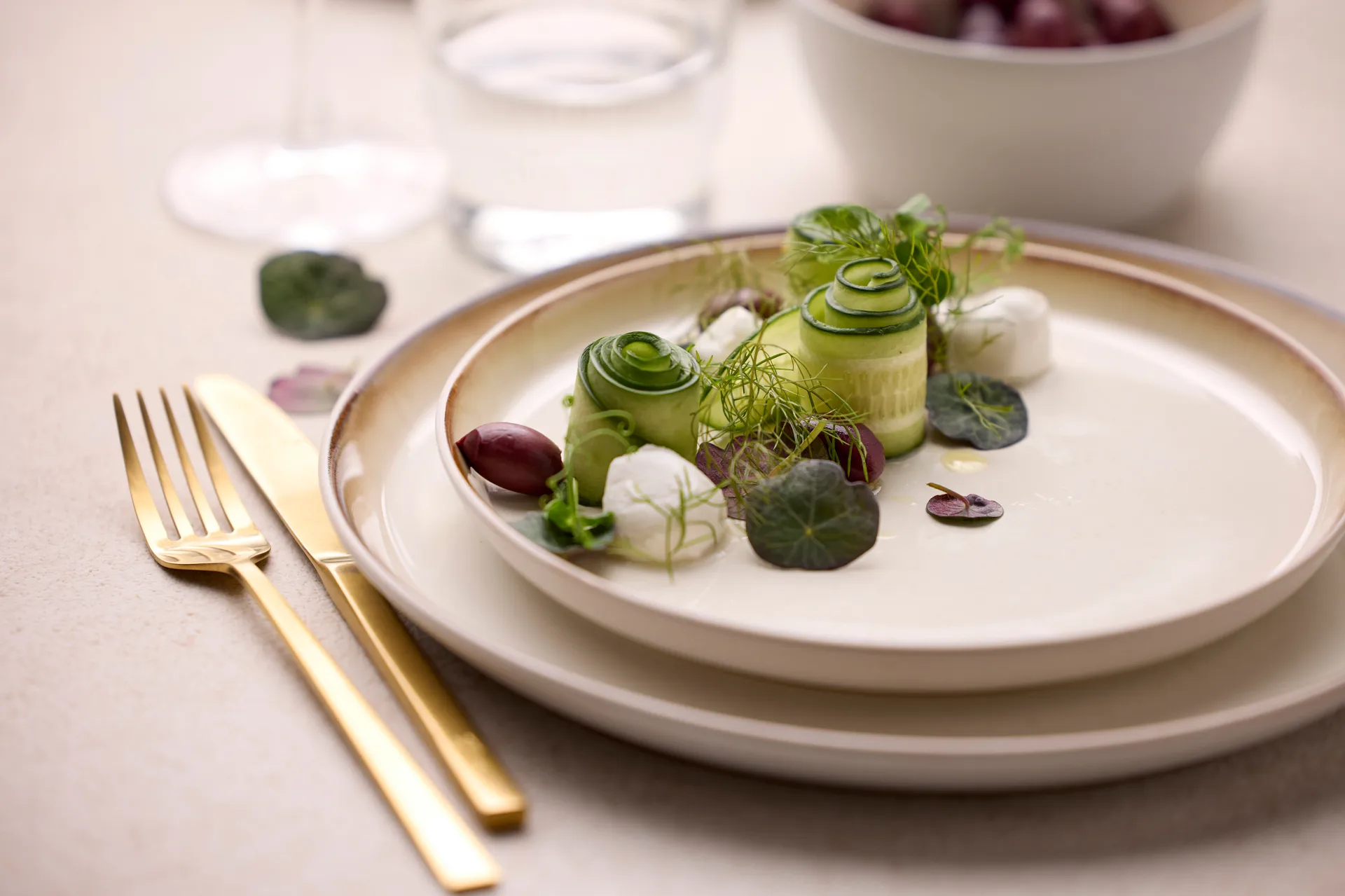 Bitz πιάτο gastro Ø 21 cm, Λευκό-κρεμ λευκό Bitz