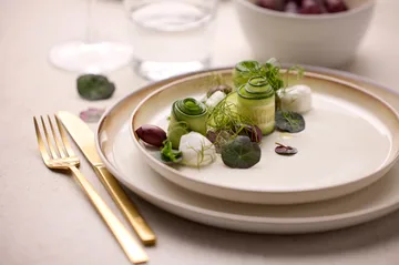 Bitz πιάτο gastro Ø 21 cm - Λευκό-κρεμ λευκό - Bitz