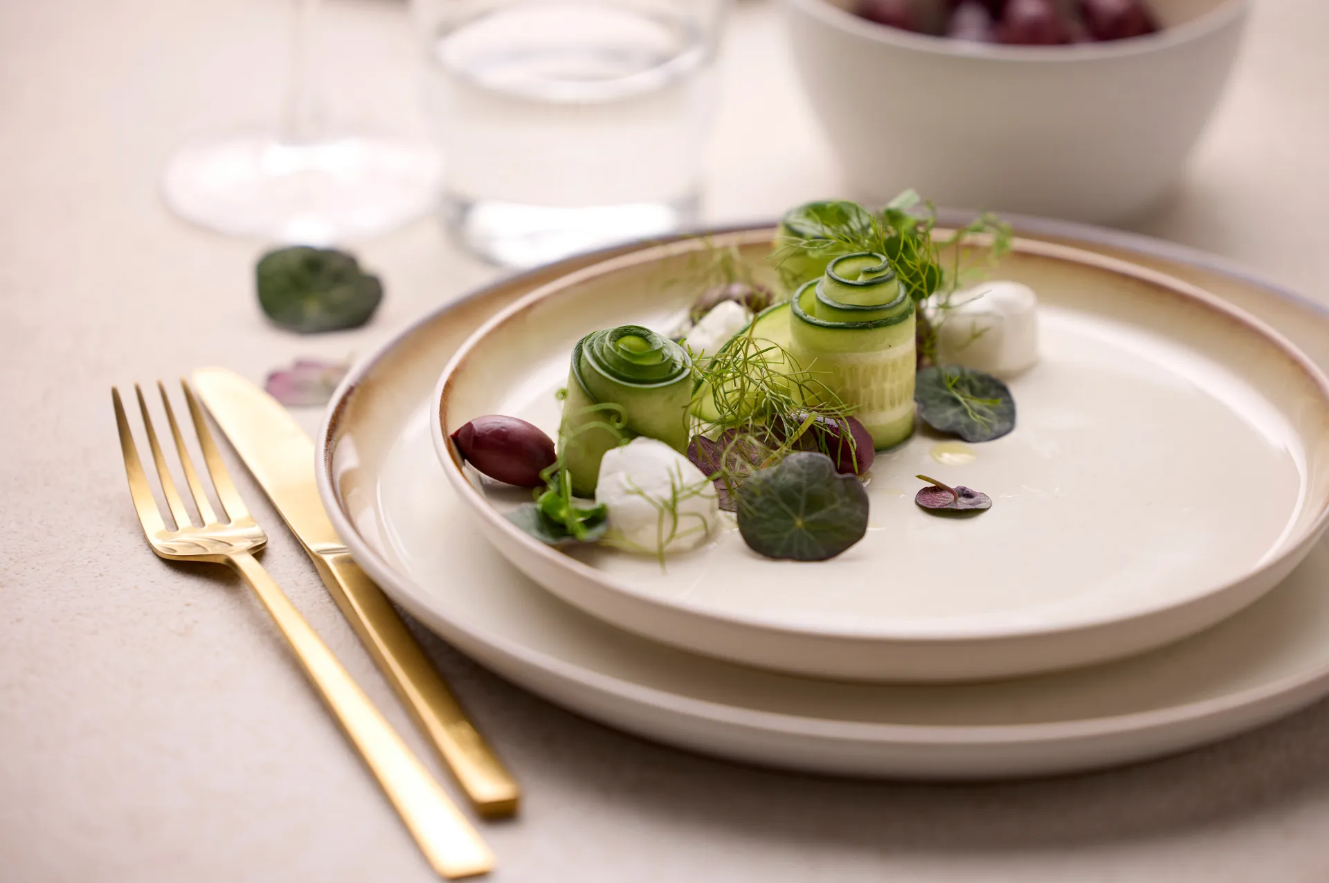 Bitz πιάτο gastro Ø27 εκ., Λευκό-κρεμ λευκό Bitz