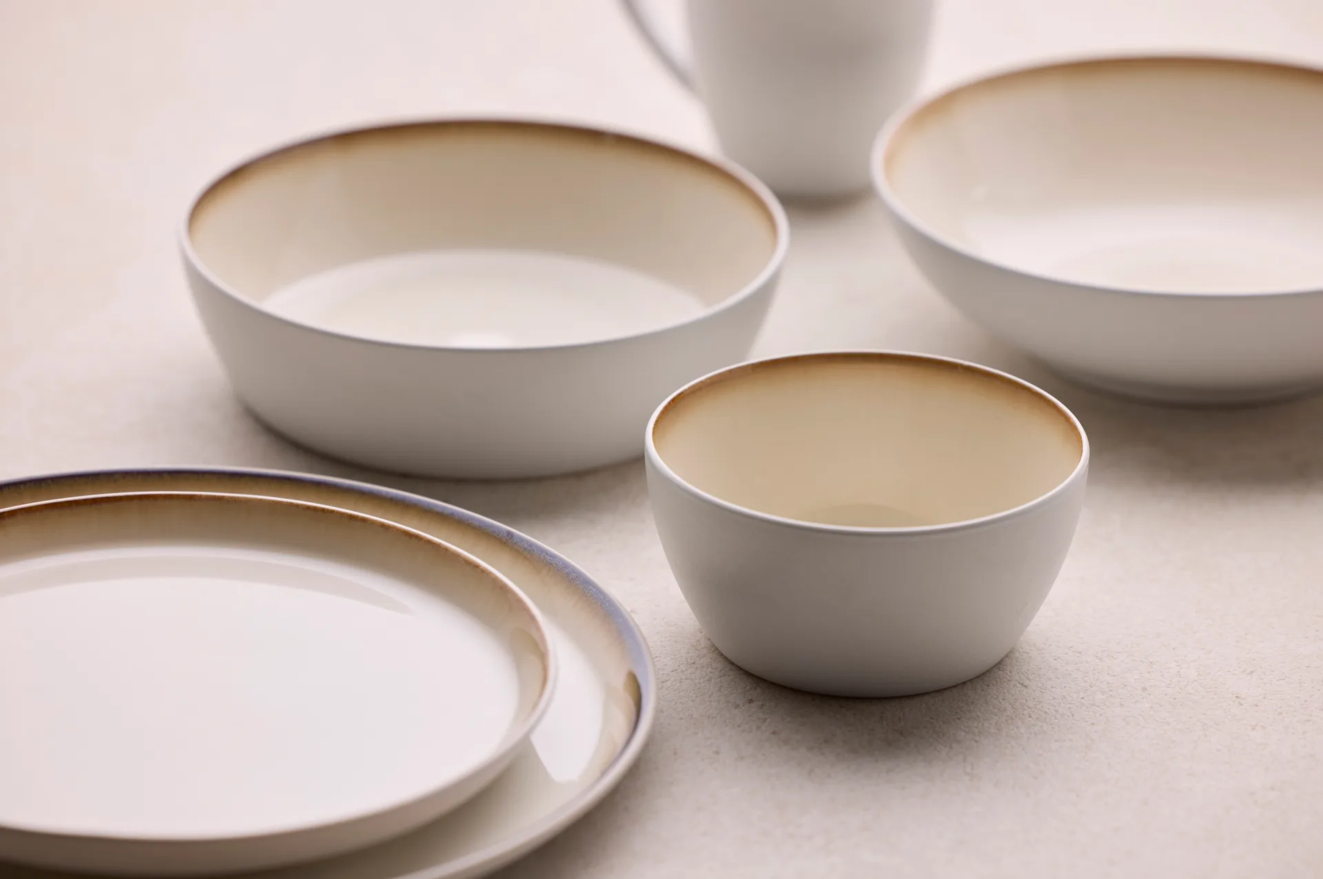 Bitz πιάτο gastro Ø27 εκ., Λευκό-κρεμ λευκό Bitz