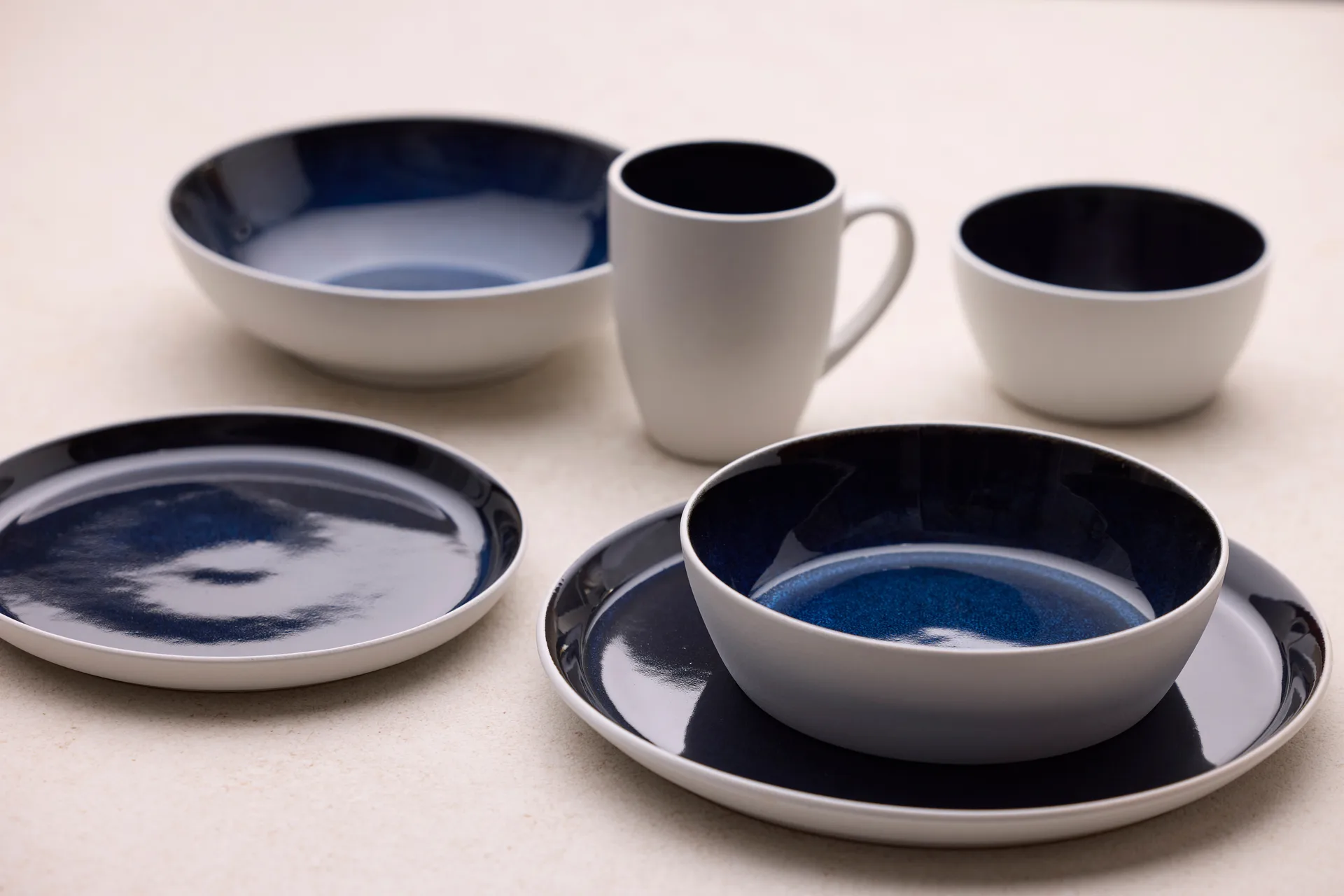 Bitz κούπα gastro 30 cl, Λευκό-σκούρο μπλε Bitz