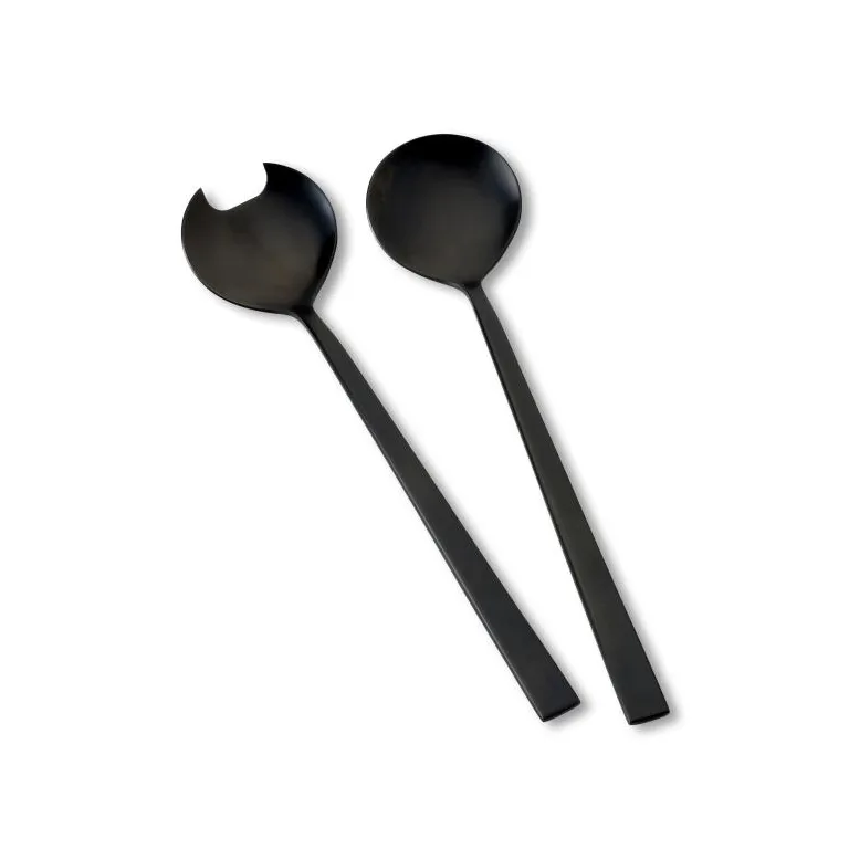 Bitz ανοξείδωτα μαχαιροπίρουνα σαλάτας, Μαύρο Bitz