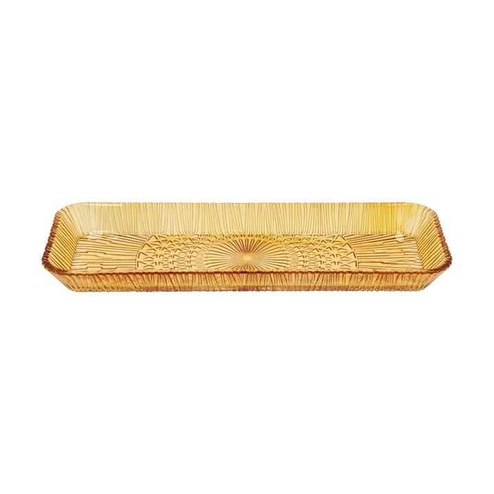 Kusintha μεγάλος δίσκος ορθογώνιος 14x38 cm - Amber - Bitz