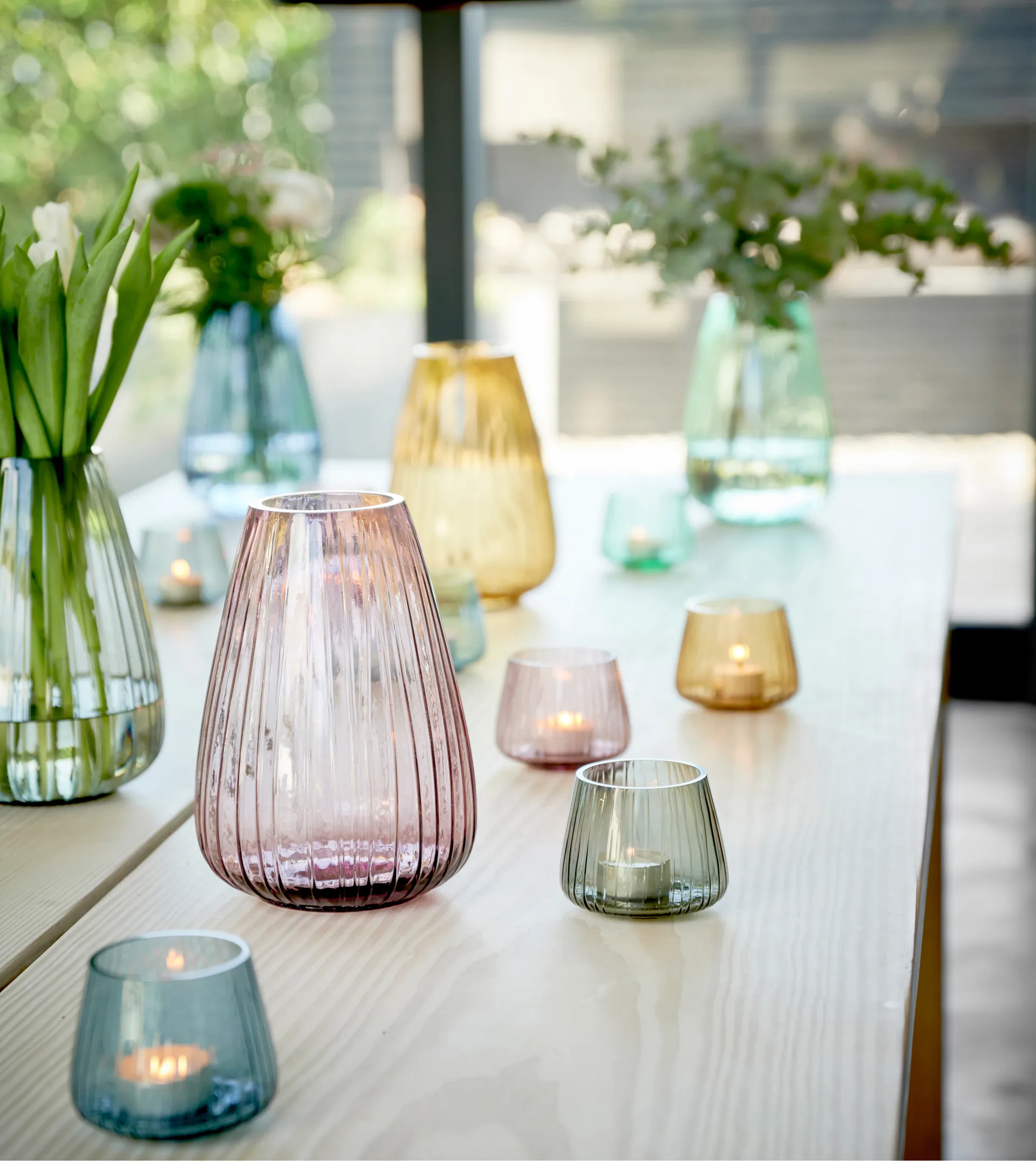 Βάζο, Kusintha, 22 εκ, Μπλε Bitz