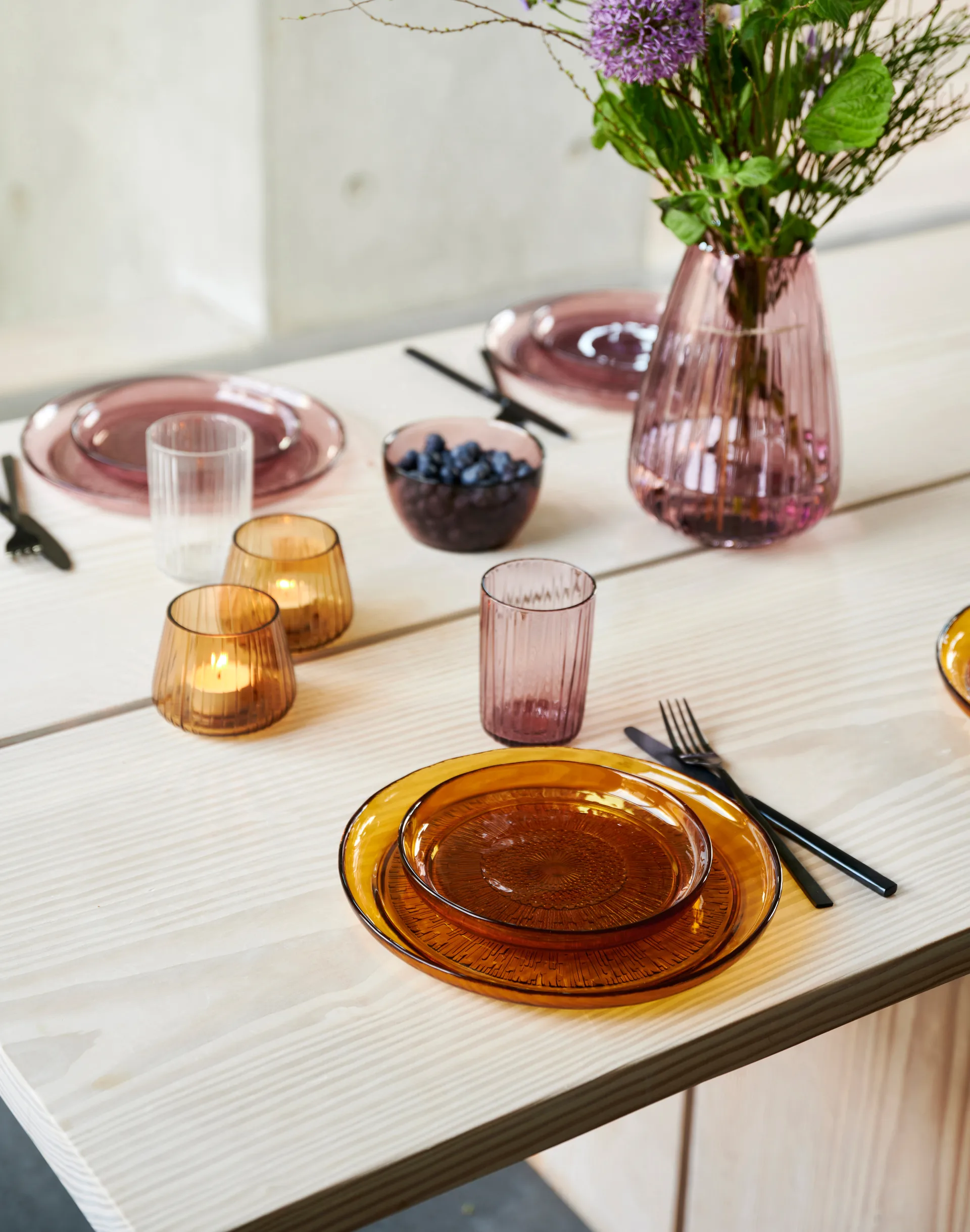 Πιάτο, Kusintha, Ø25 εκ, Κεχριμπάρι Bitz