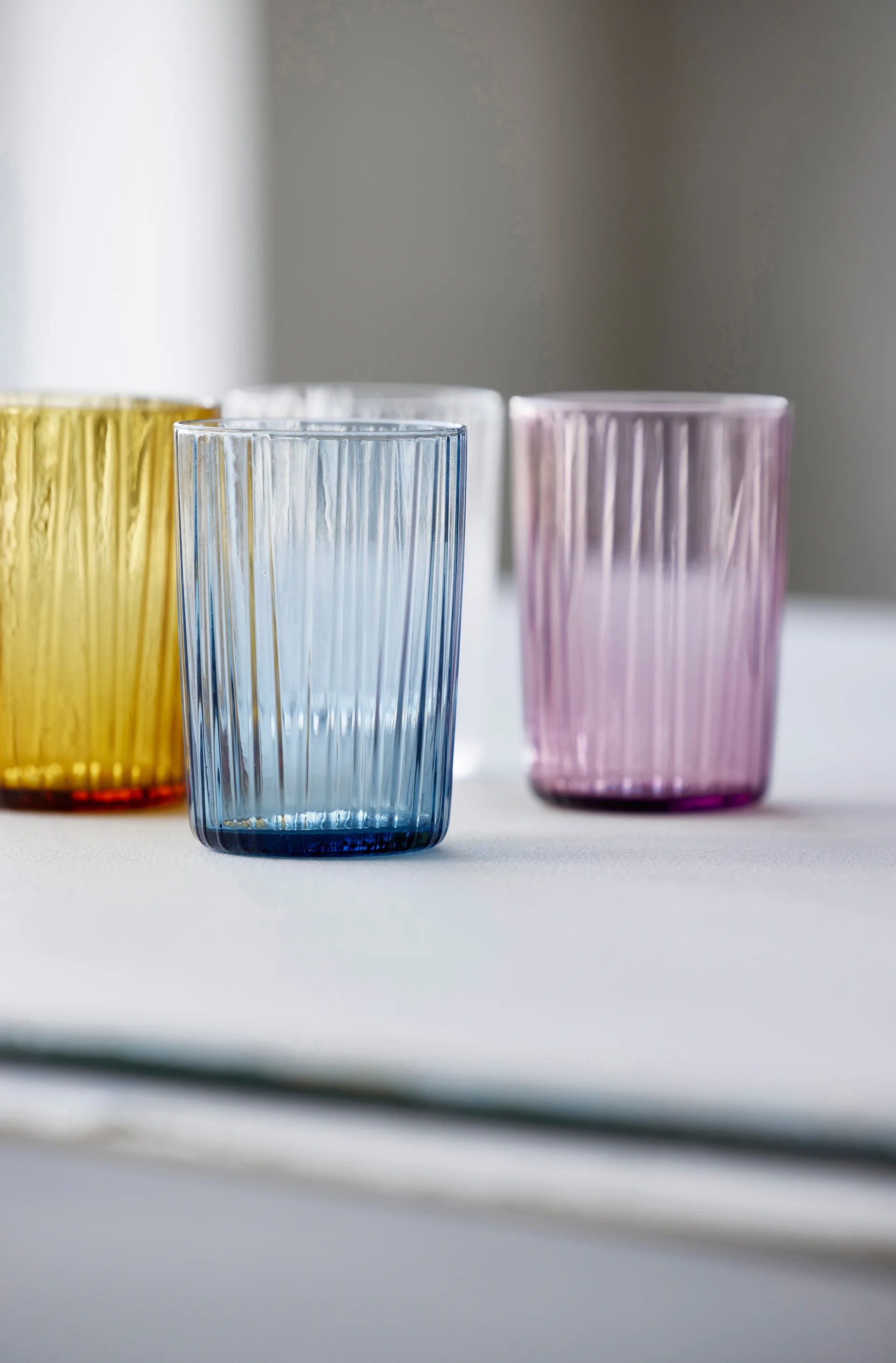 Ποτήρι νερού, Kusintha, 28 cl συσκευασία 4 τεμαχίων, Κεχριμπάρι Bitz