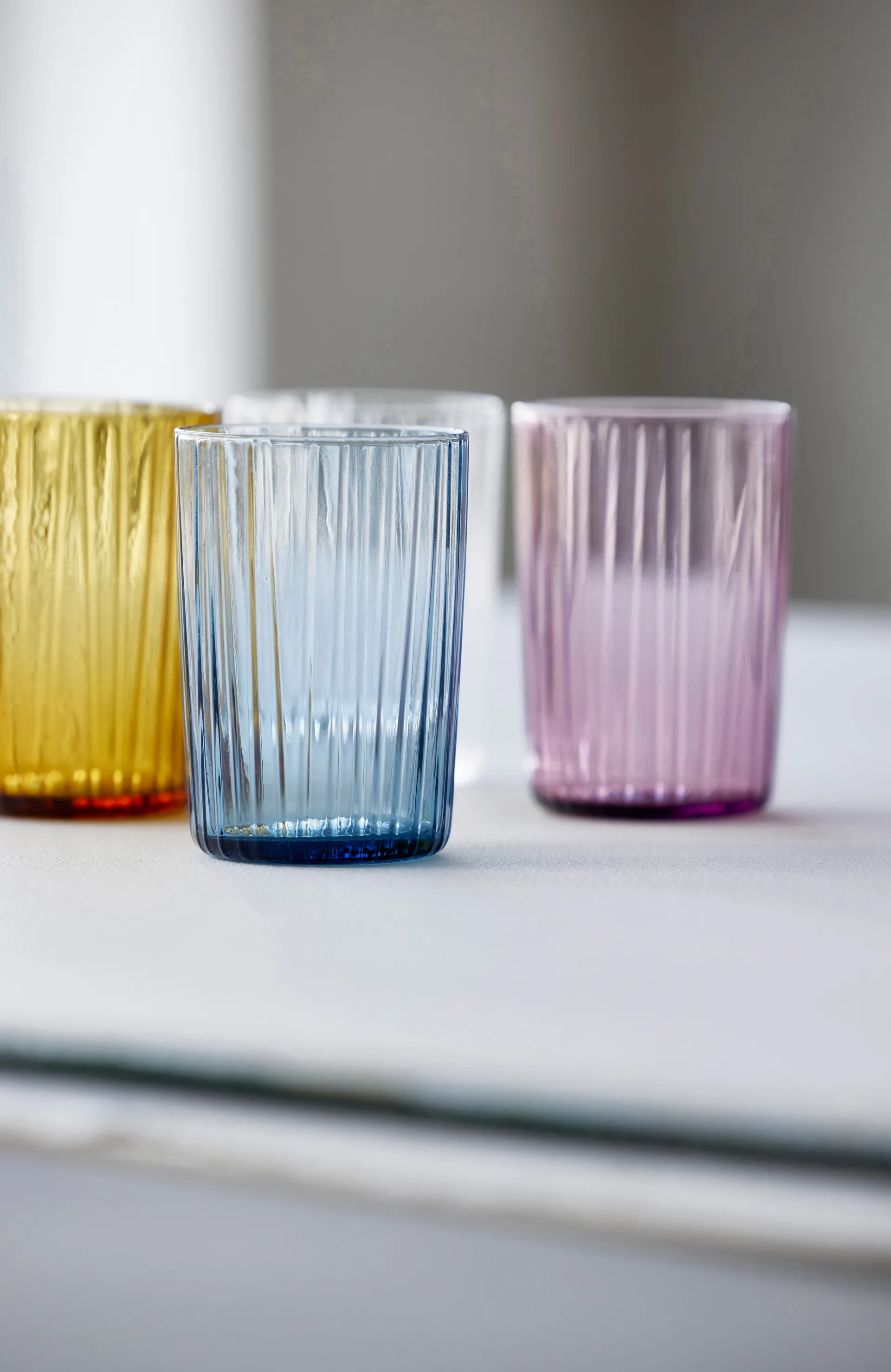 Ποτήρι νερού, Kusintha, 28 cl συσκευασία 4 τεμαχίων, Ροζ Bitz