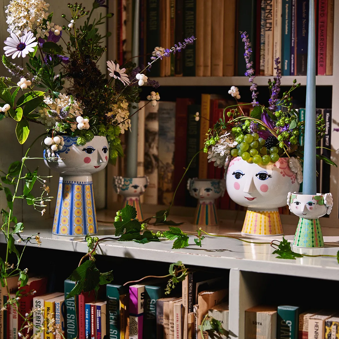 Eva βάζο 18,5 cm, Μπλε-μπλε Bjørn Wiinblad