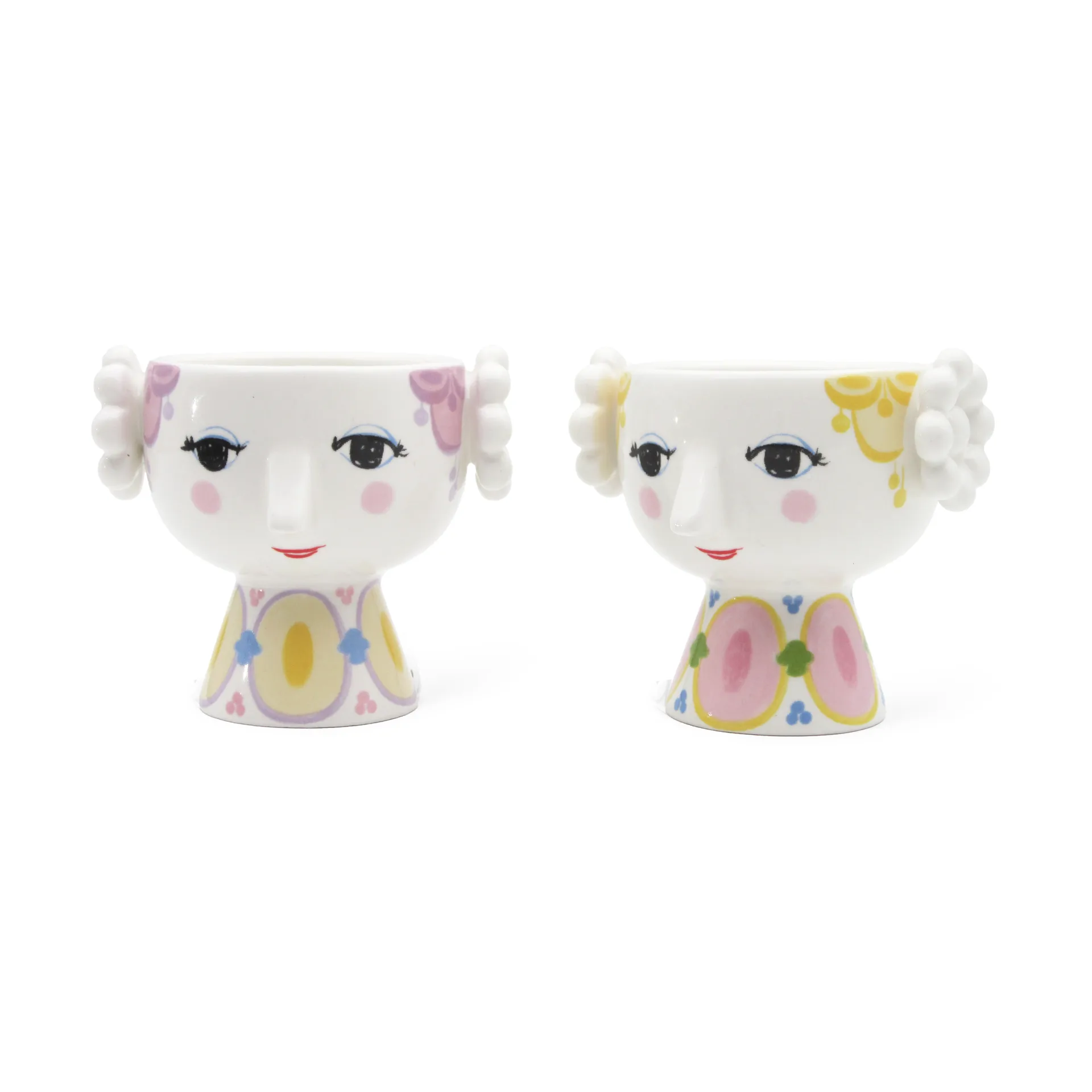 Eva φαναράκι Ø6,5 cm 2-τεμάχια, Κίτρινο-λεβάντα Bjørn Wiinblad