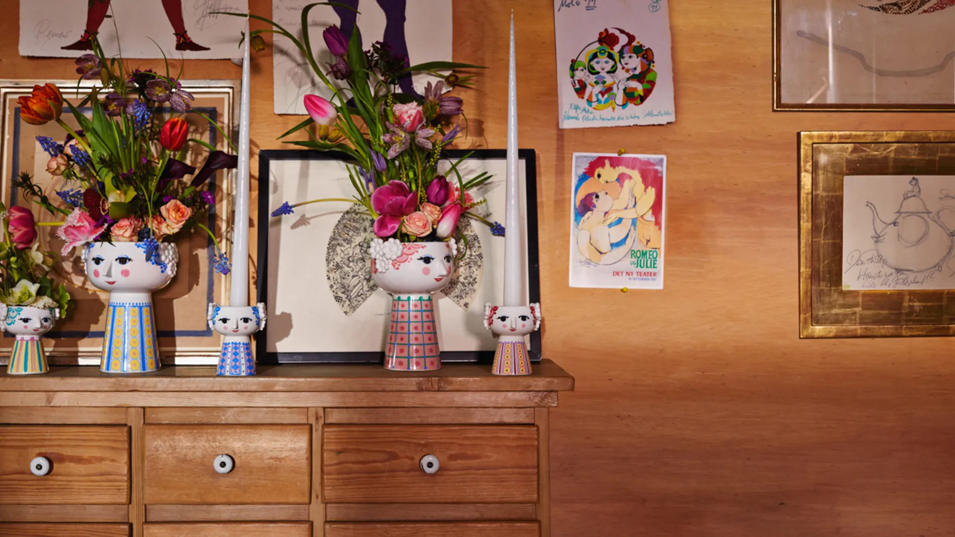 Κηροπήγιο Eva 9,5 cm, σκούρο μπλε Bjørn Wiinblad