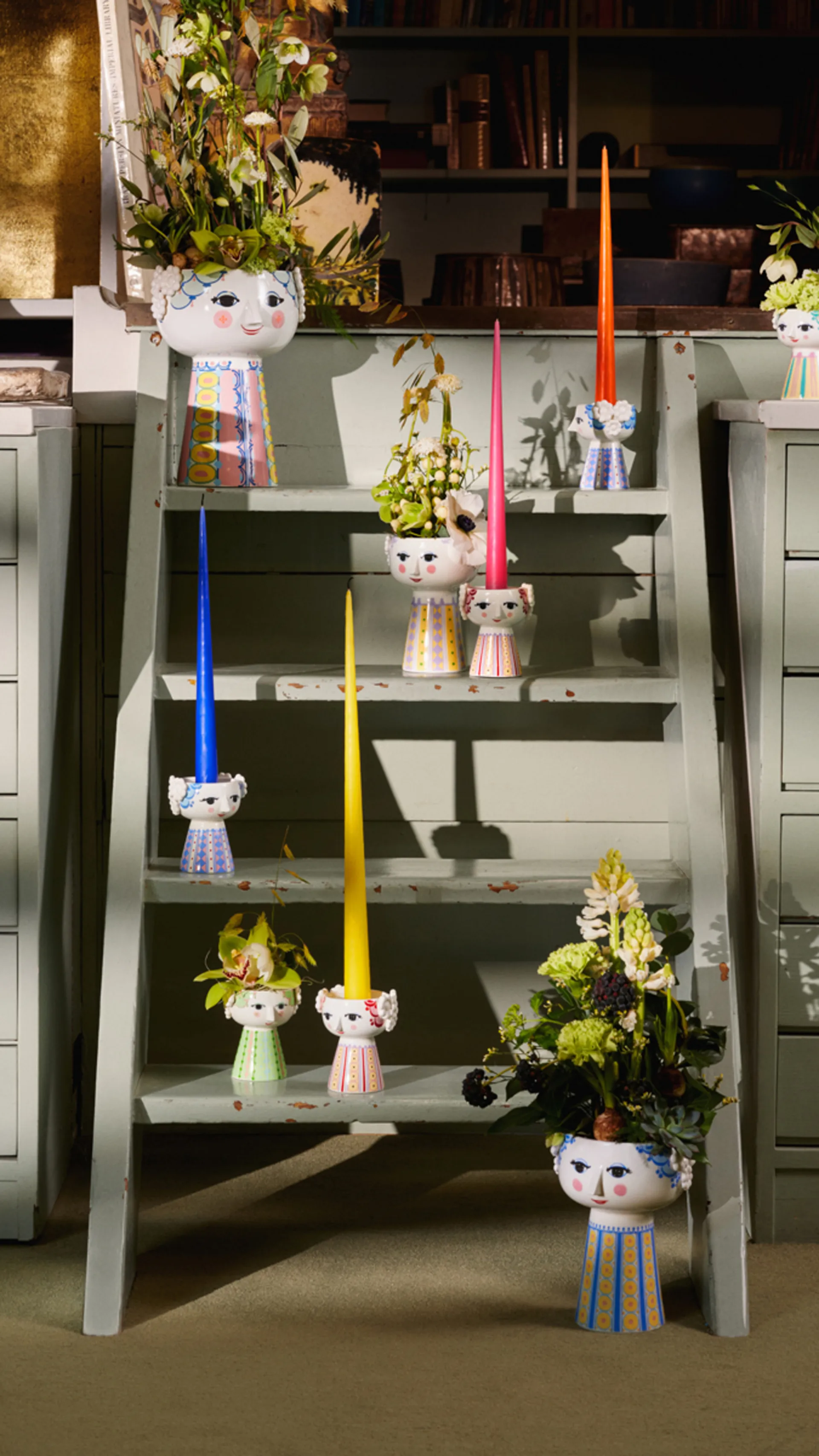 Κηροπήγιο Eva 9,5 cm, σκούρο μπλε Bjørn Wiinblad