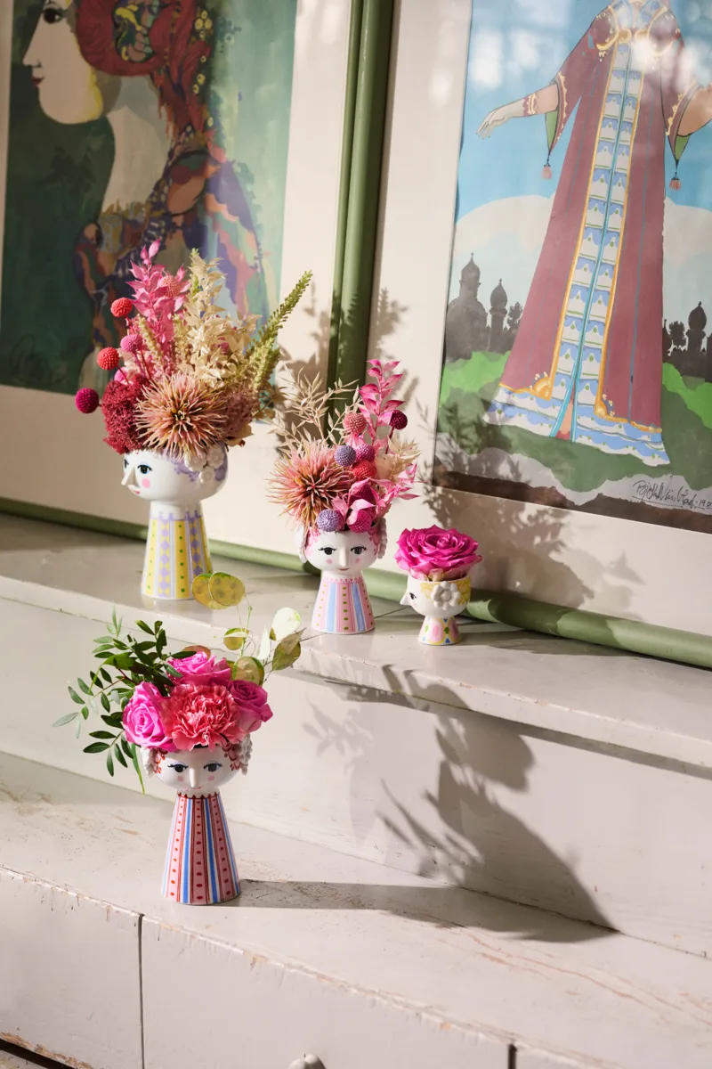 Κηροπήγιο Eva 9,5 cm, Ρόζα Bjørn Wiinblad