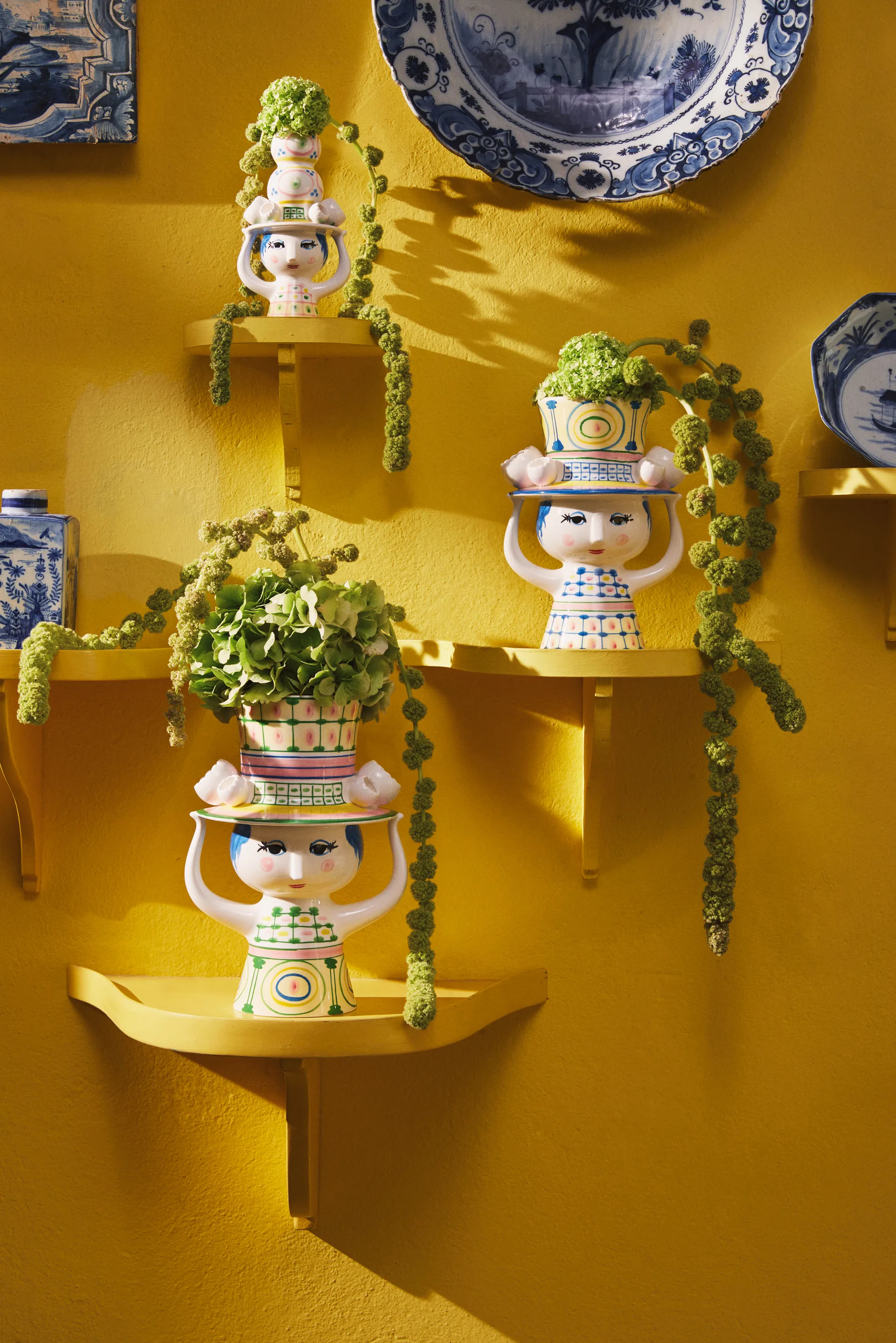 Κηροπήγιο Lady with hat H16 cm, Ροζ Bjørn Wiinblad