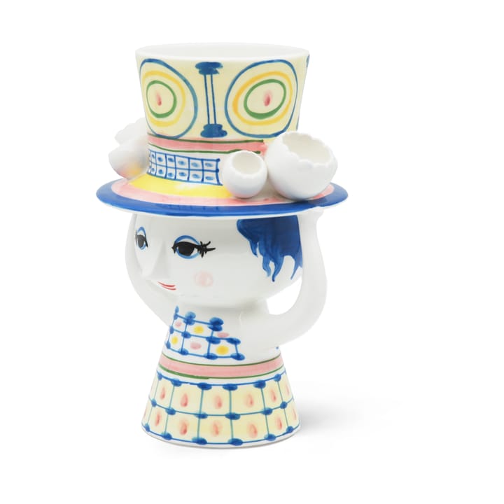 Βάζο Lady with hat H20.5 cm, Μπλε Bjørn Wiinblad