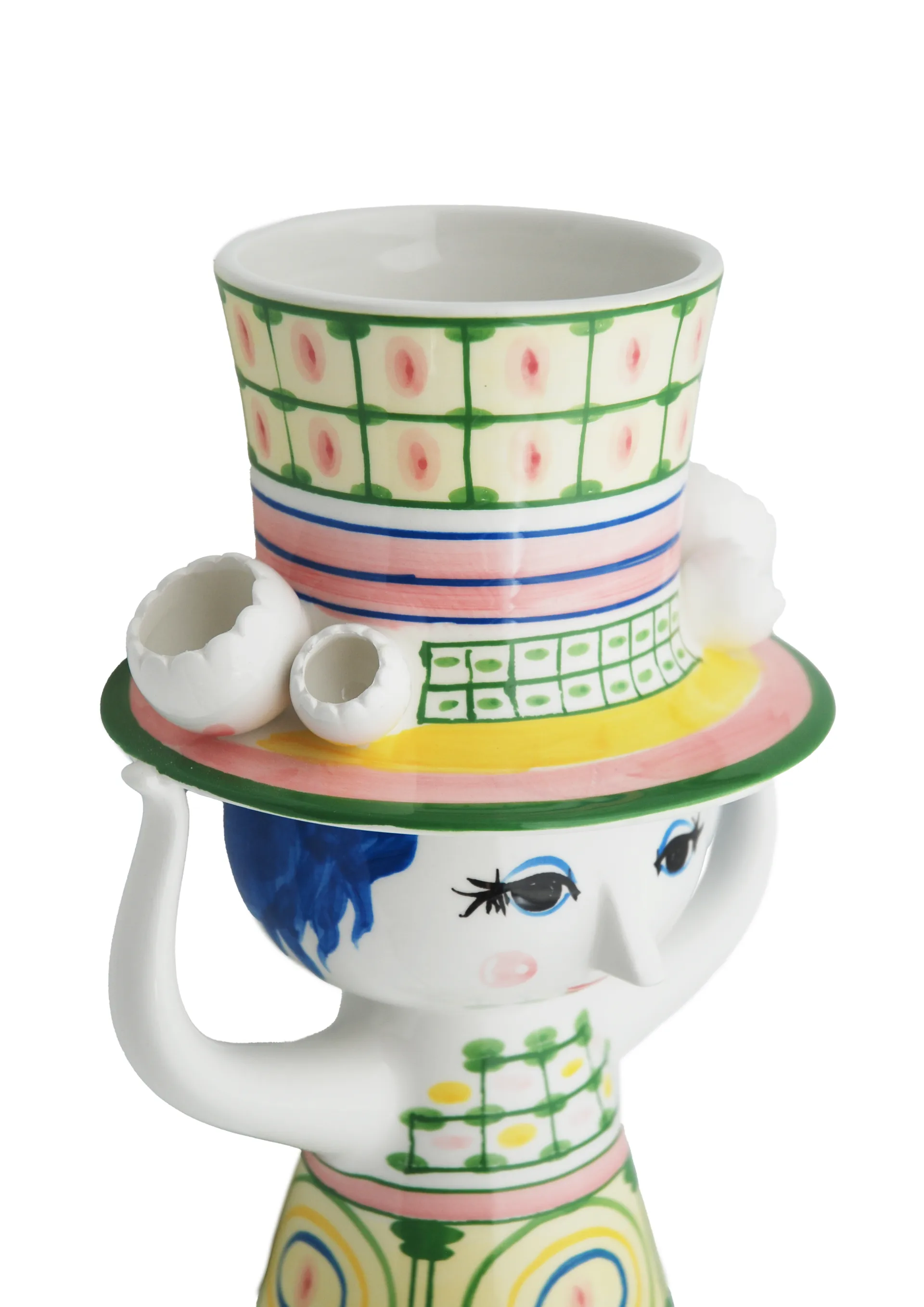 Βάζο Lady with hat H24.5 cm, Πράσινο Bjørn Wiinblad