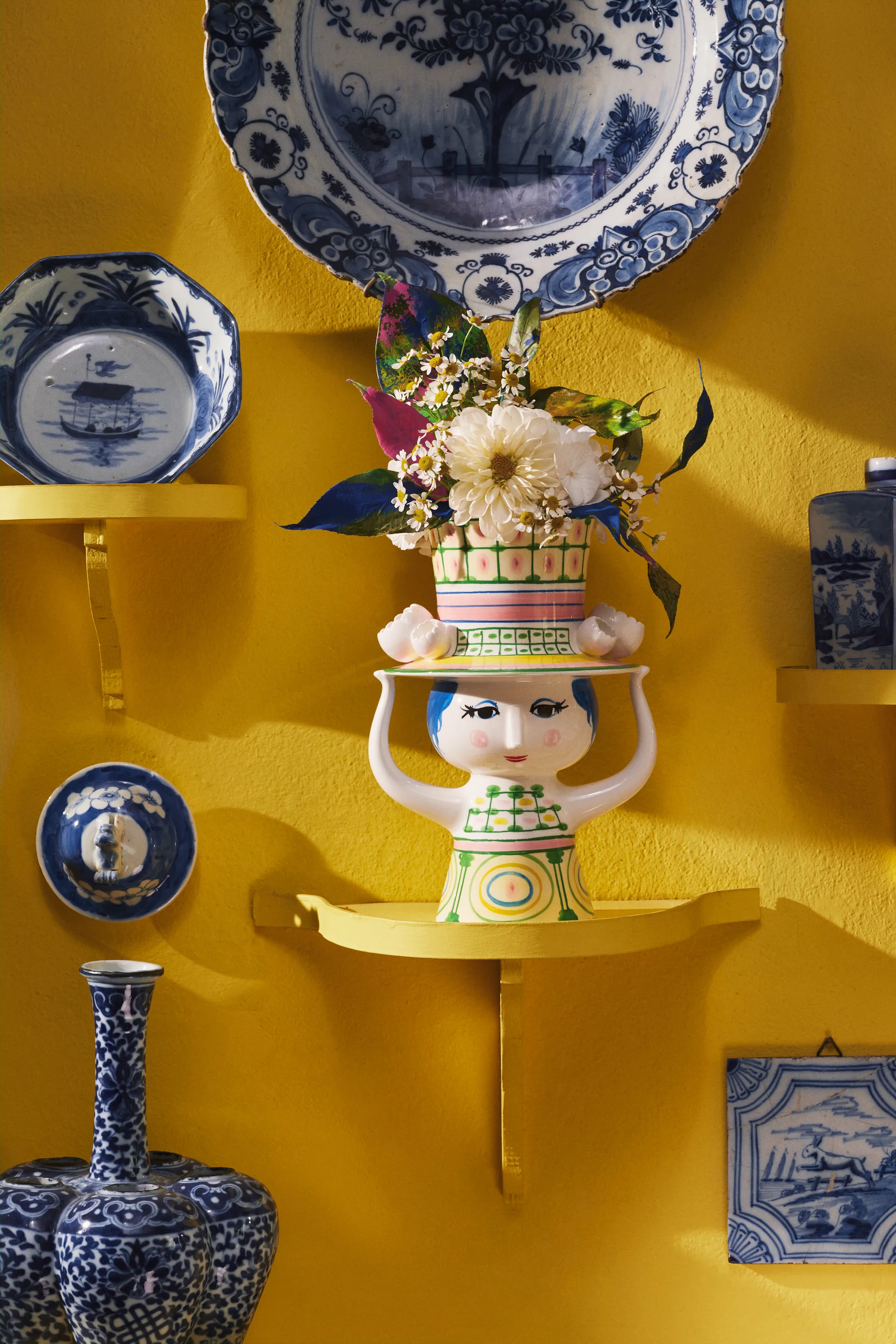 Βάζο Lady with hat H24.5 cm, Πράσινο Bjørn Wiinblad